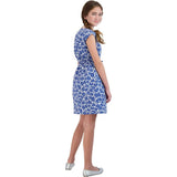 Izzy Drawstring Dress, Blue