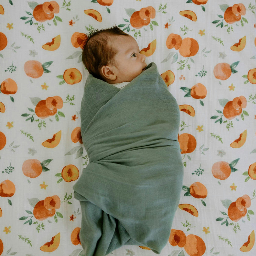 Deluxe Muslin Swaddle Blanket - Sage