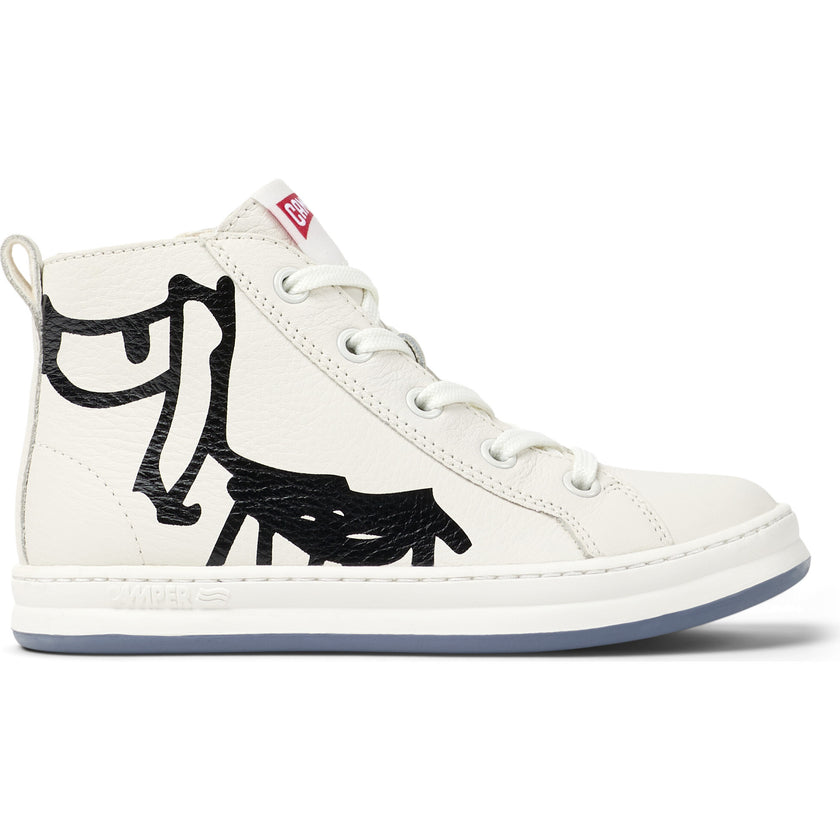 Kids Runner Four Velcro Strap Sneakers, Natural