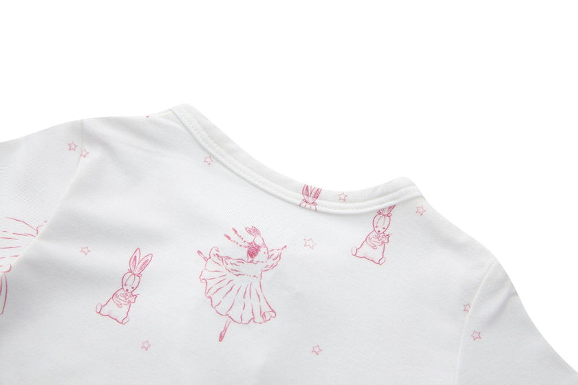Bamboo Magnetic Footie Pajama - Princesse Rose