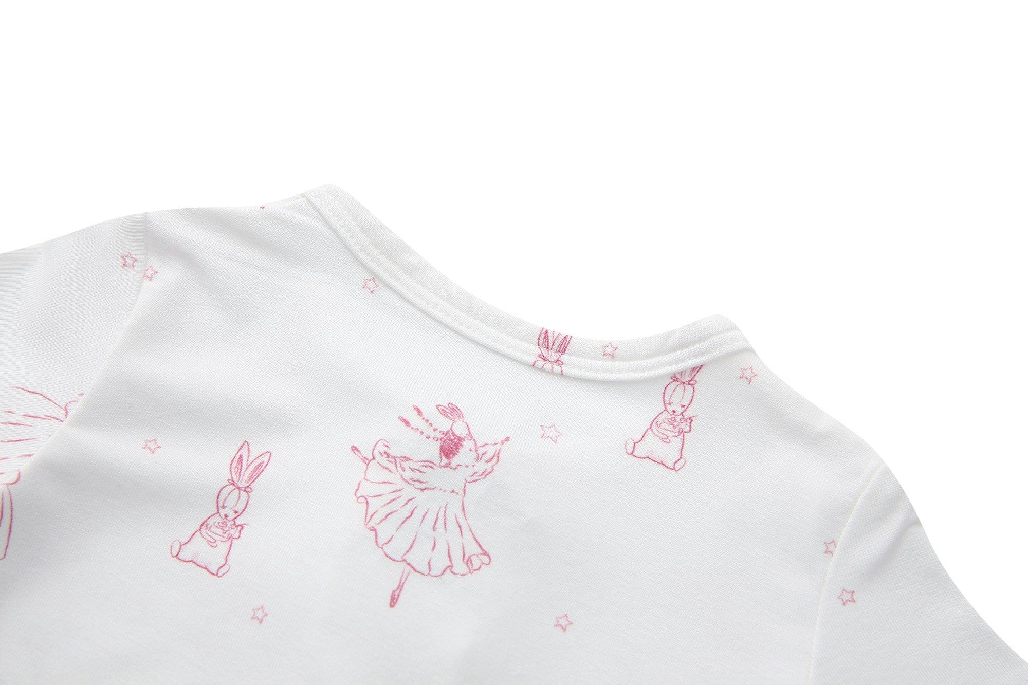 Bamboo Footie Pajama Sleepsuit - Princesse Rose