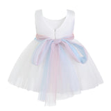 White Elarisse Floral Waist Dress