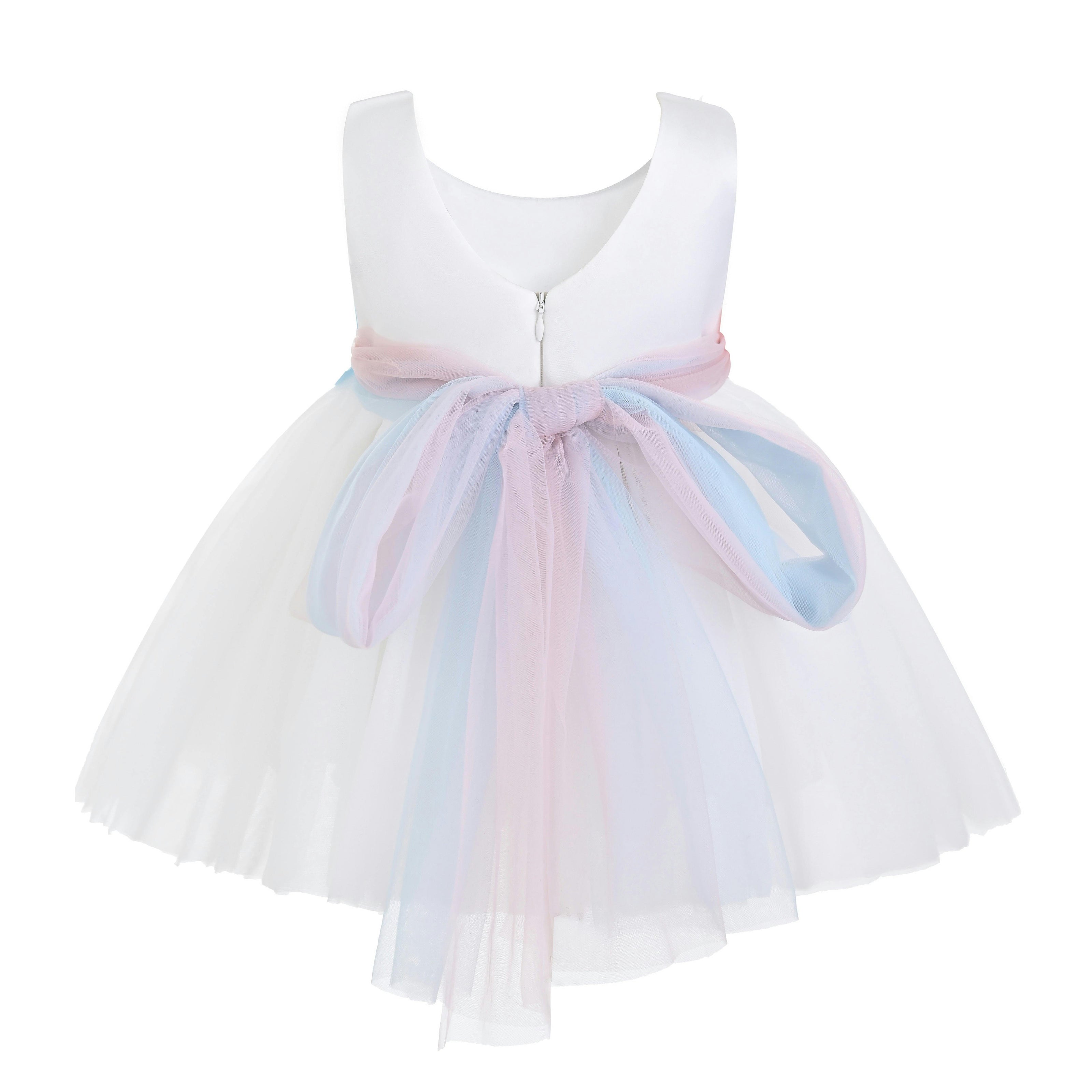 White Elarisse Floral Waist Dress