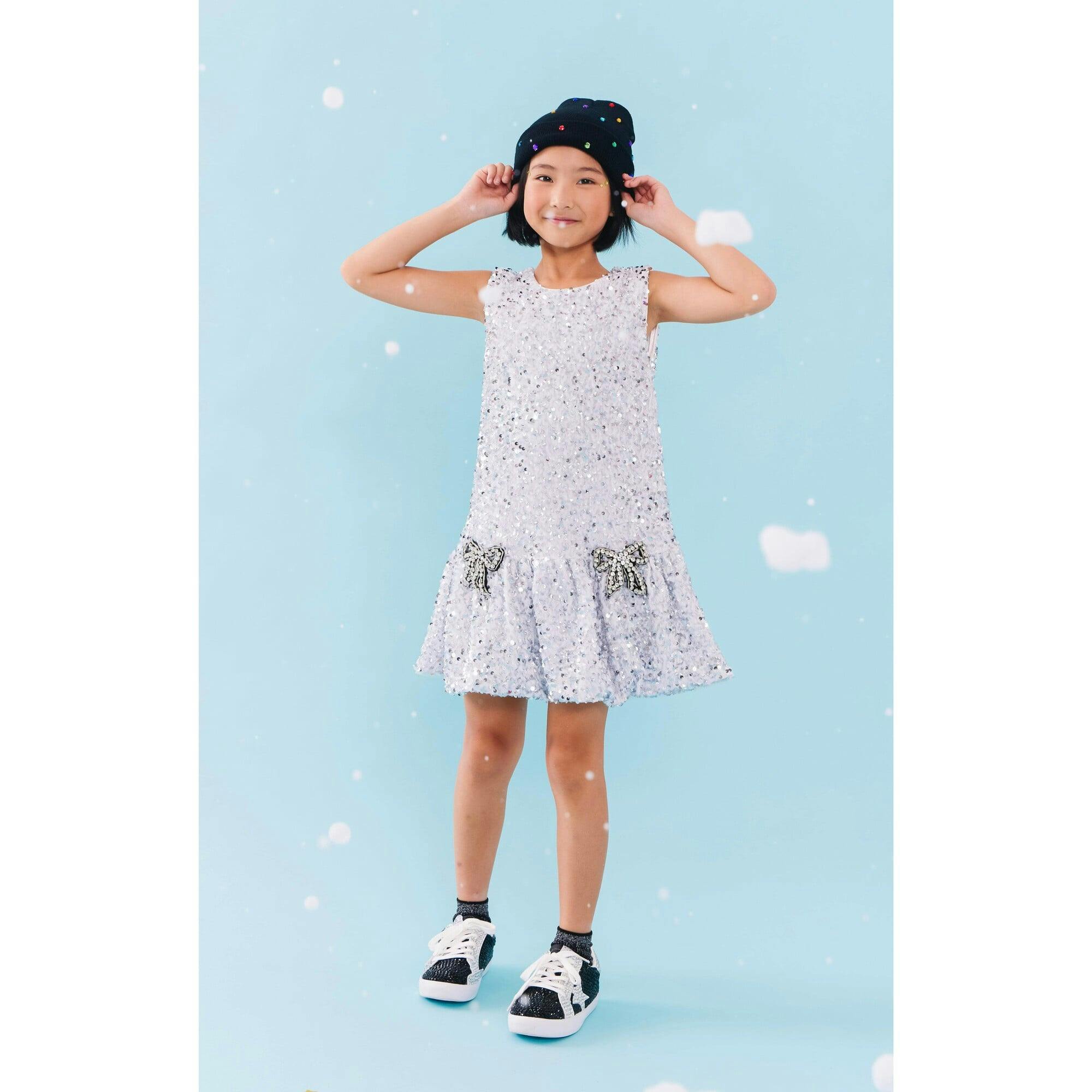Shimmer Bow Party Dress