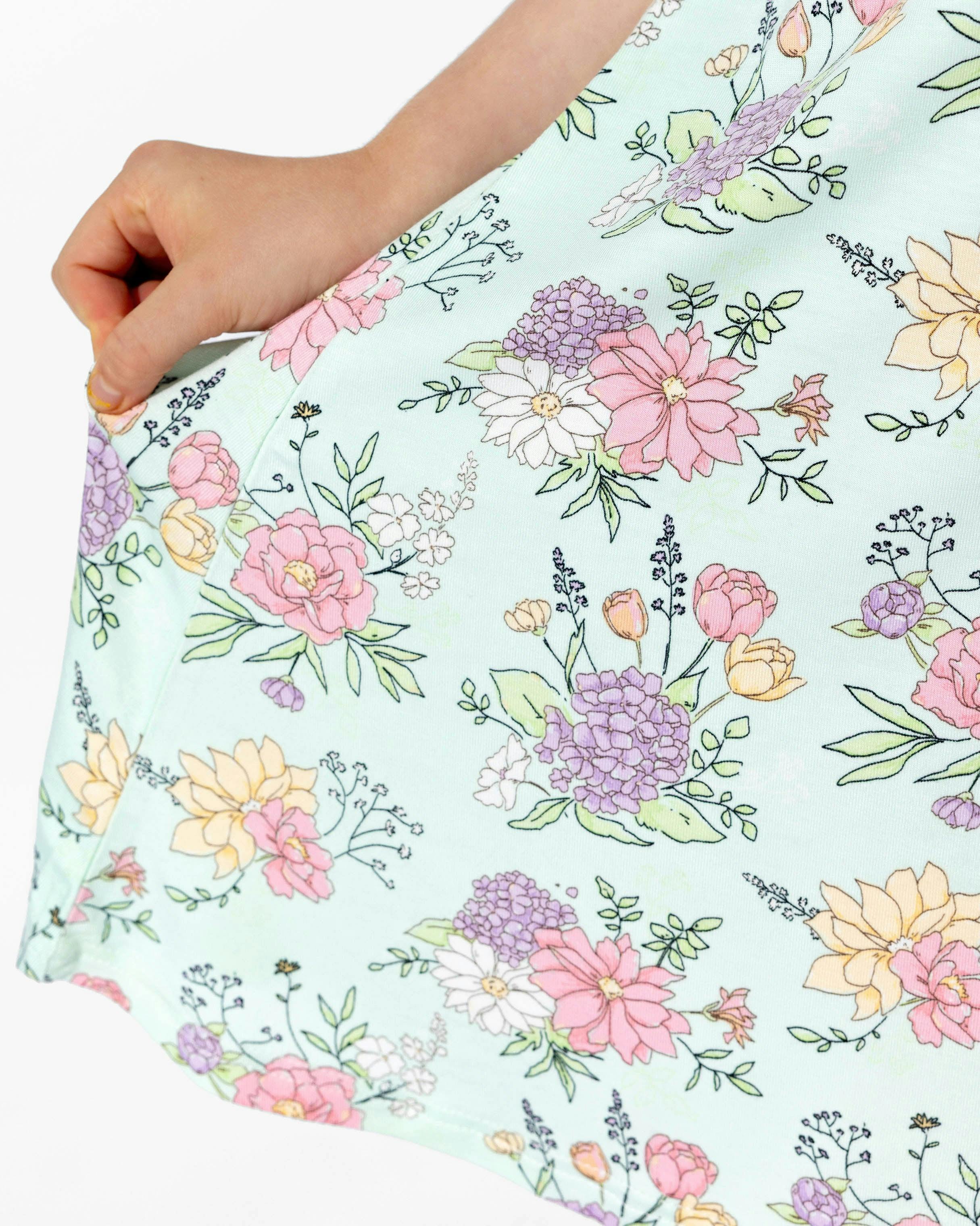 Petals & Posies Bamboo Girls' Short Sleeve Dress