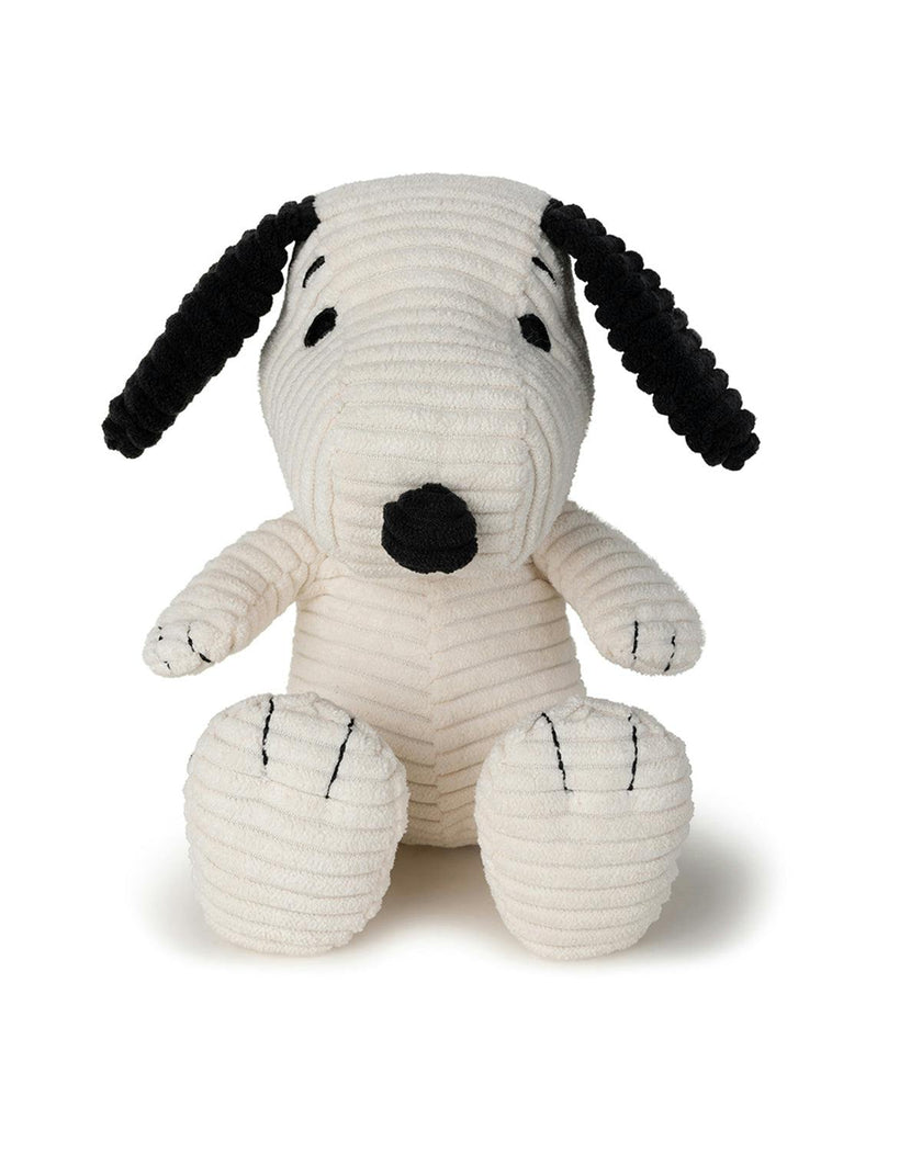 Plush PEANUTS SNOOPY ECO Corduroy Cream 7.5"