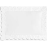 Scalloped Starlight Toddler Pillow, White