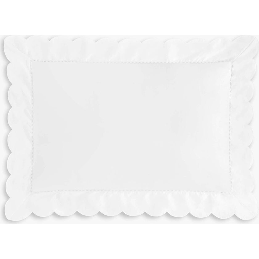 Scalloped Starlight Toddler Pillow, White