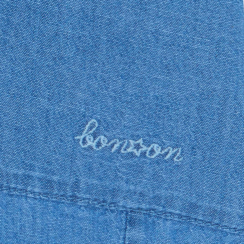 BONTON Clovis Frill Pocket Shorts - Chambray