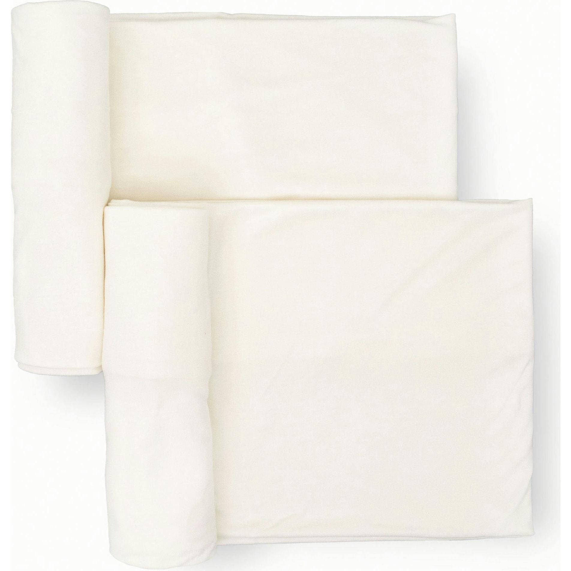 Stretch Knit Swaddle Blanket 2 Pack - White