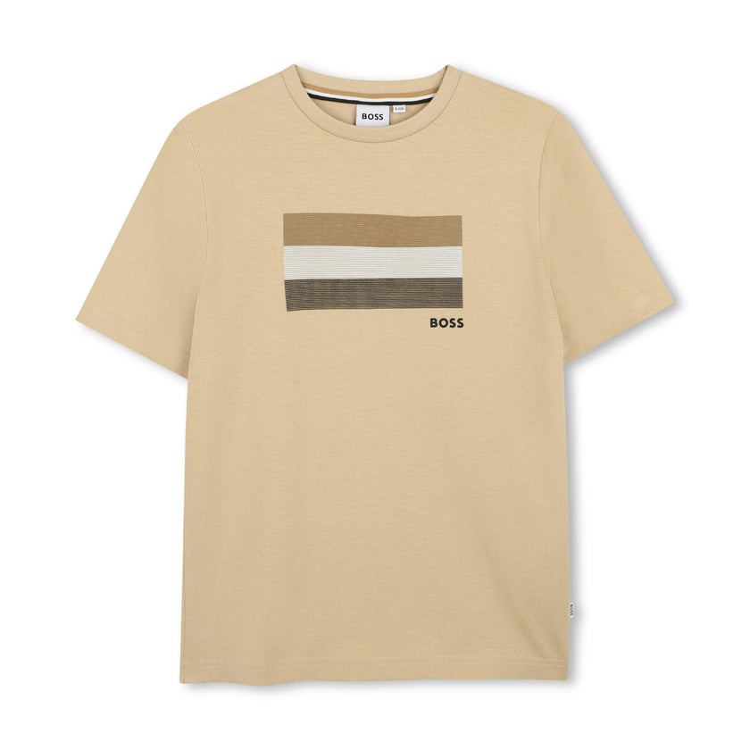 Beige Multi-Tone Graphic T-Shirt