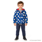 Reversible Color-Changing Puffer Jacket | Dog Print