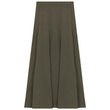 Paneled Midi Fleece Sweater Skirt