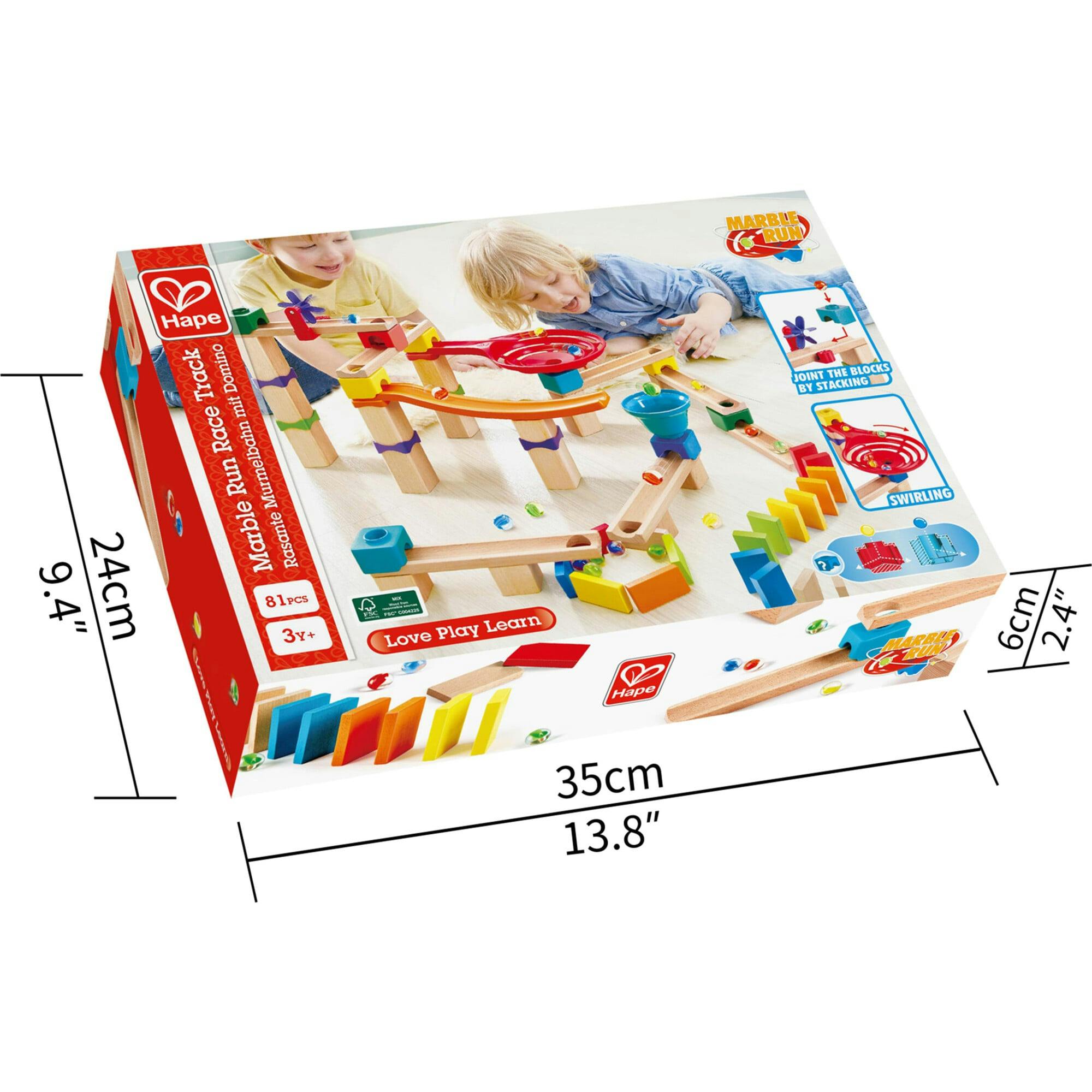 Marble Run DIY Wood Building Racetrack