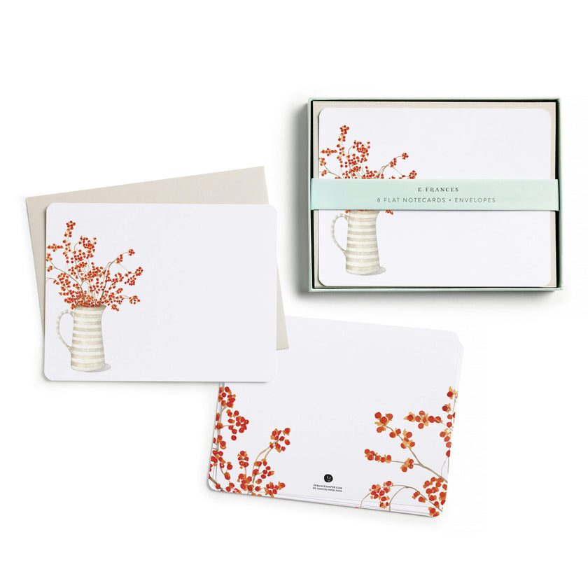 Set of 8 Flat Notecards