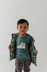 Boys Puffer Vest in Camouflage