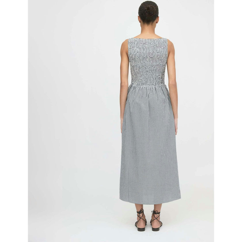 The Cosima Nap Dress - Black/Sand Gingham