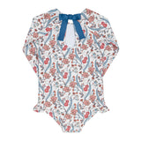 girls mercado bloom rashguard one piece