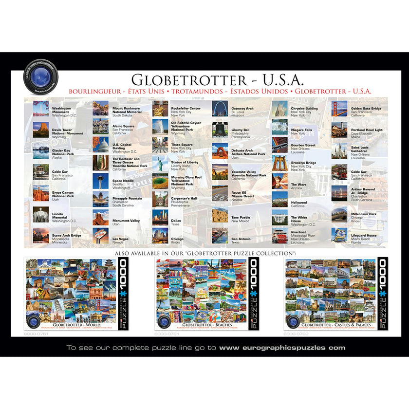 Globetrotter USA - 1000 PC Puzzle