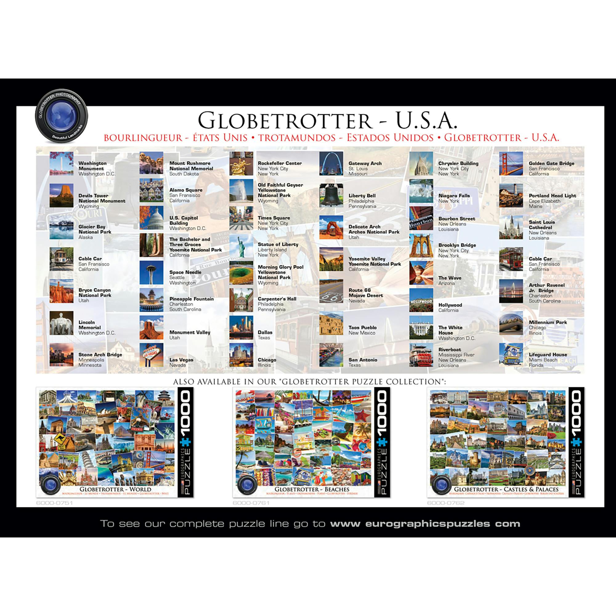Globetrotter USA - 1000 PC Puzzle