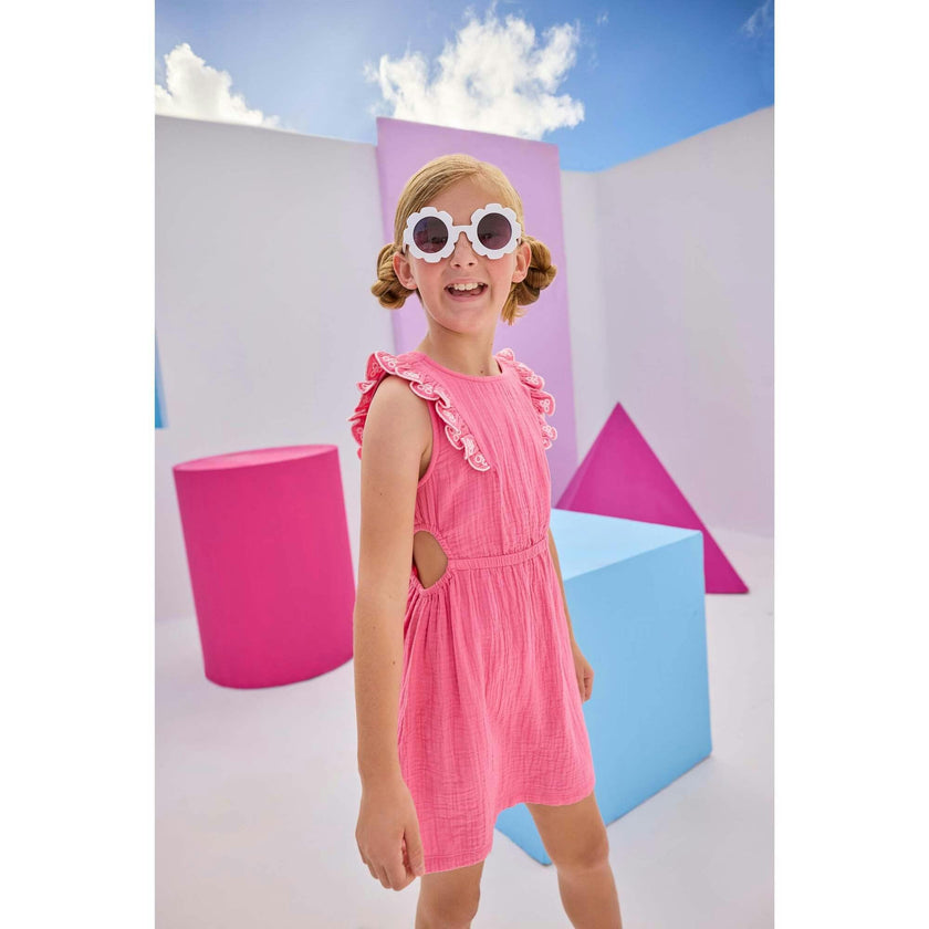 Cutout Dress - Hot Pink