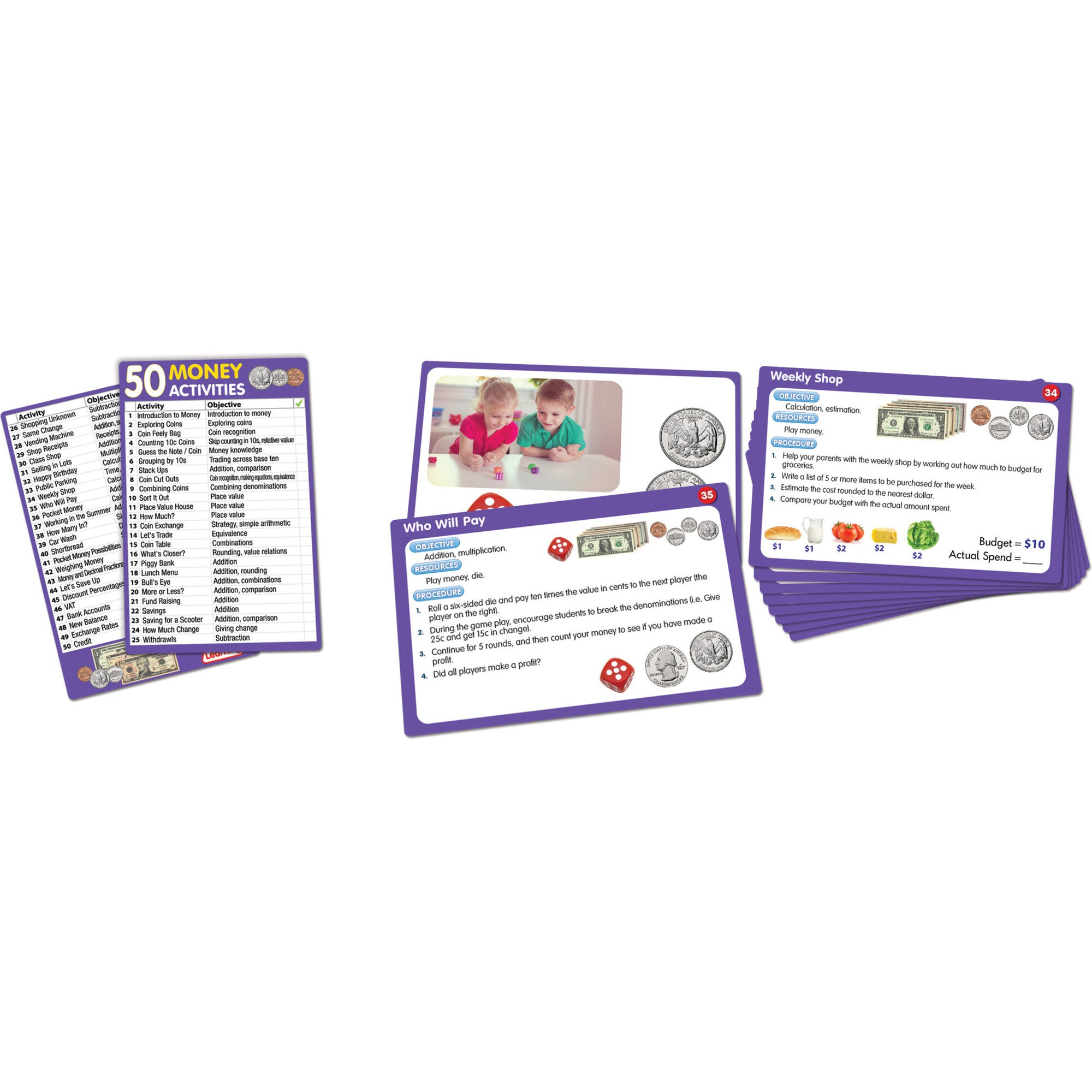 50 Money Activities for Ages 5-8 Kindergarten Grade 2 Learning