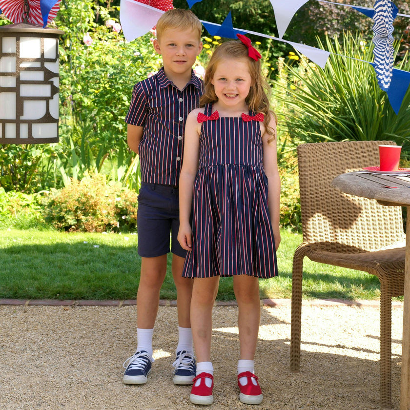 Navy Stripe Sundress