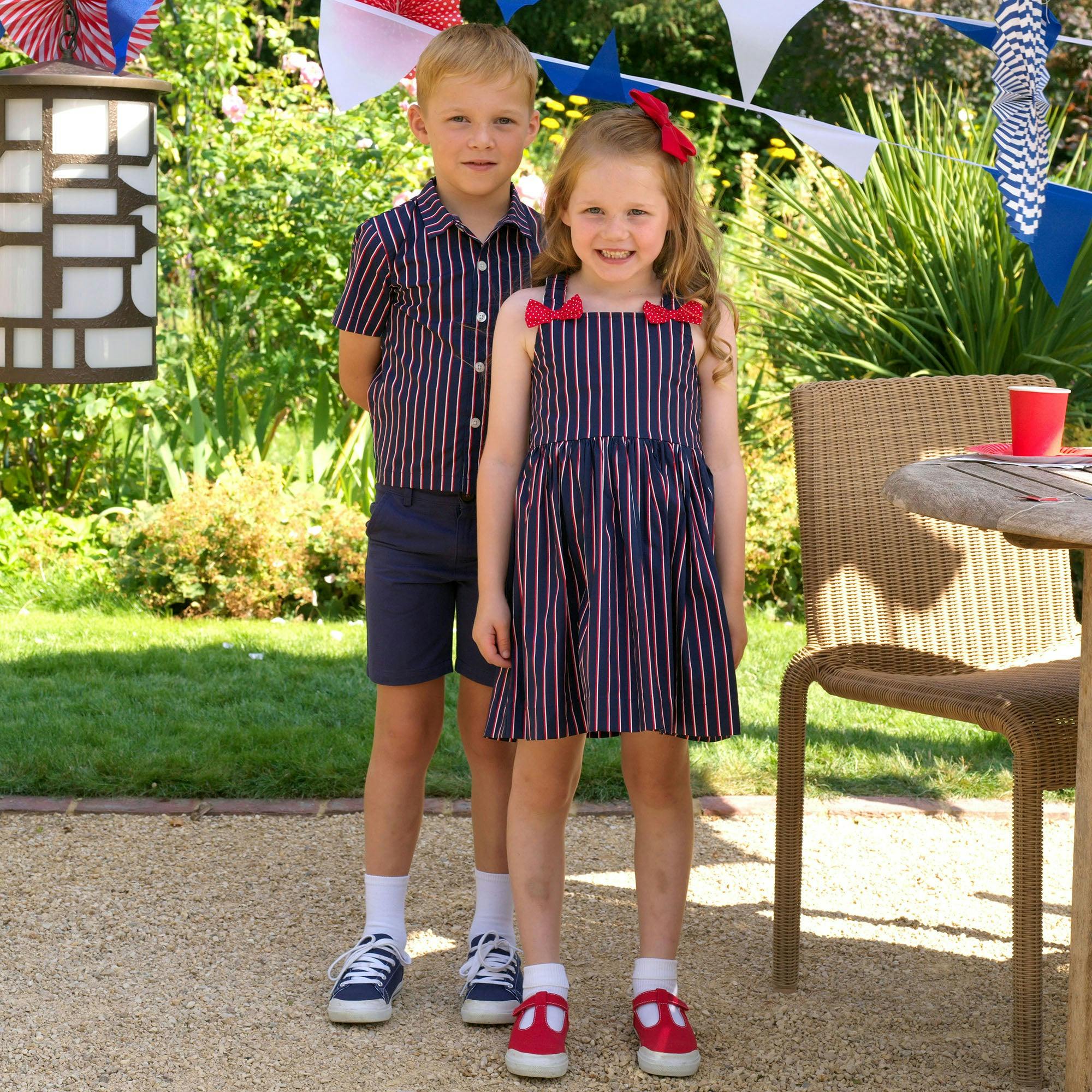 Navy Stripe Sundress