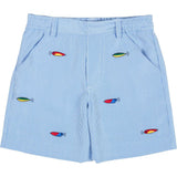 Jr. Cord Short W/Embroidered Fishing Lures