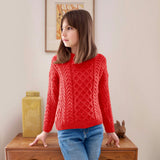 Cadogan Supersoft Merino Sweater - Coral