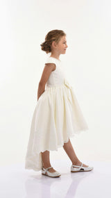 White Cresci Hilo Bow Dress