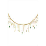 Verdant Whisper Tassels Necklace