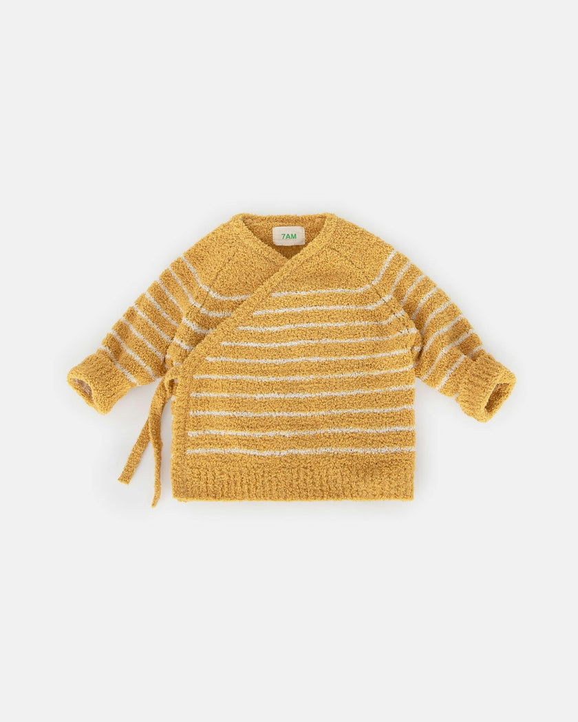 Wrap Top Striped - Fuzzy