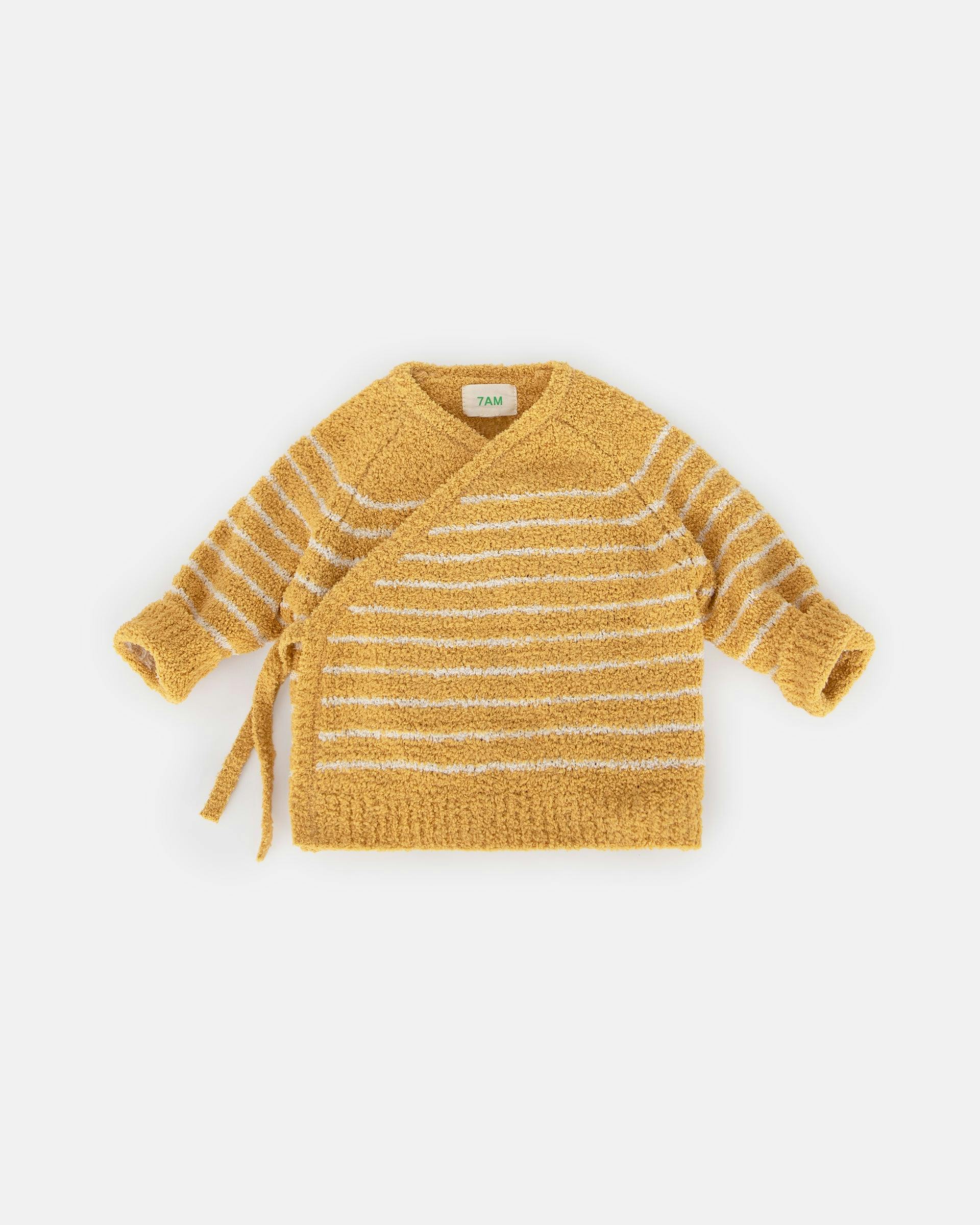 Wrap Top Striped - Fuzzy