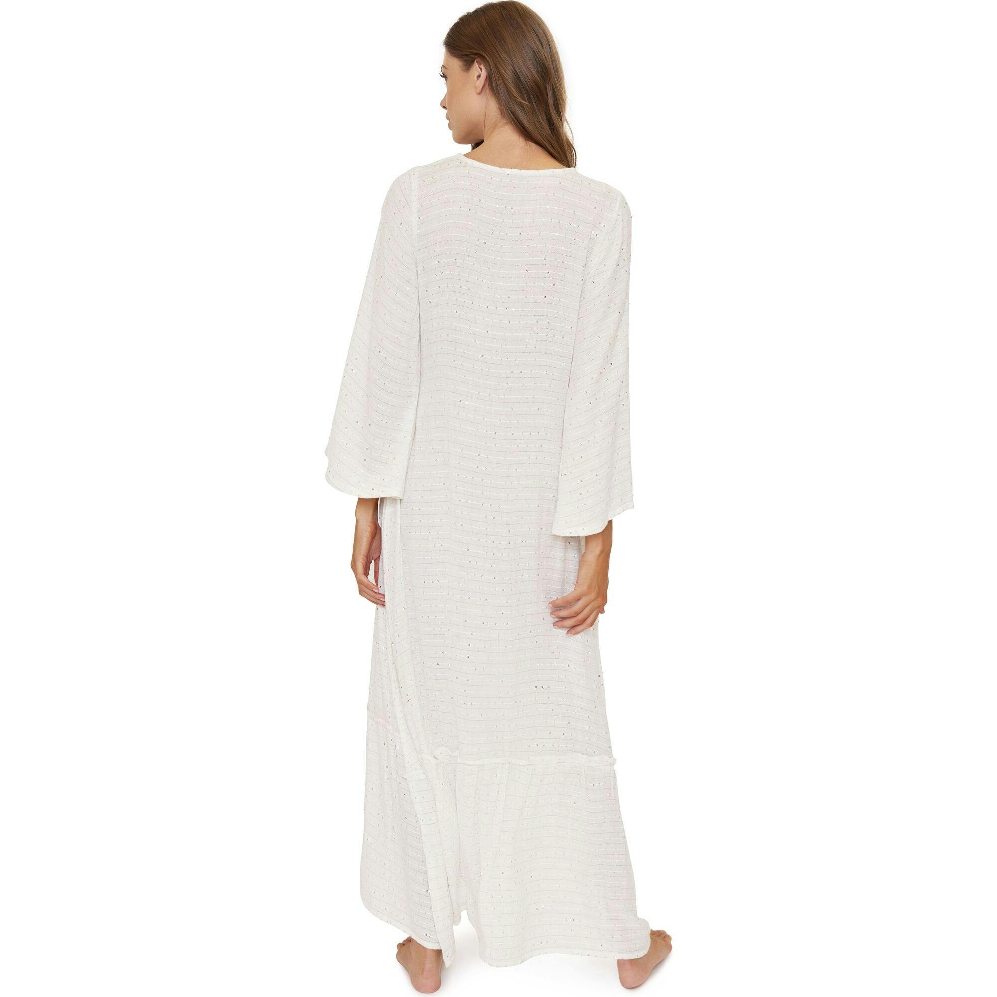 Women'S Waterlily Willa Cover-Up Maxi Dress, White