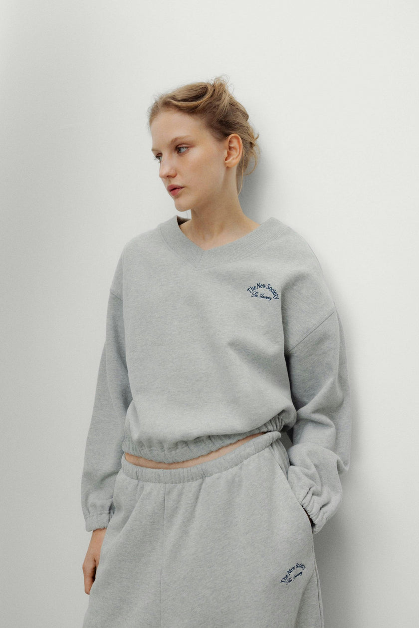 Mochi Woman Sweatshirt Light Grey Melange