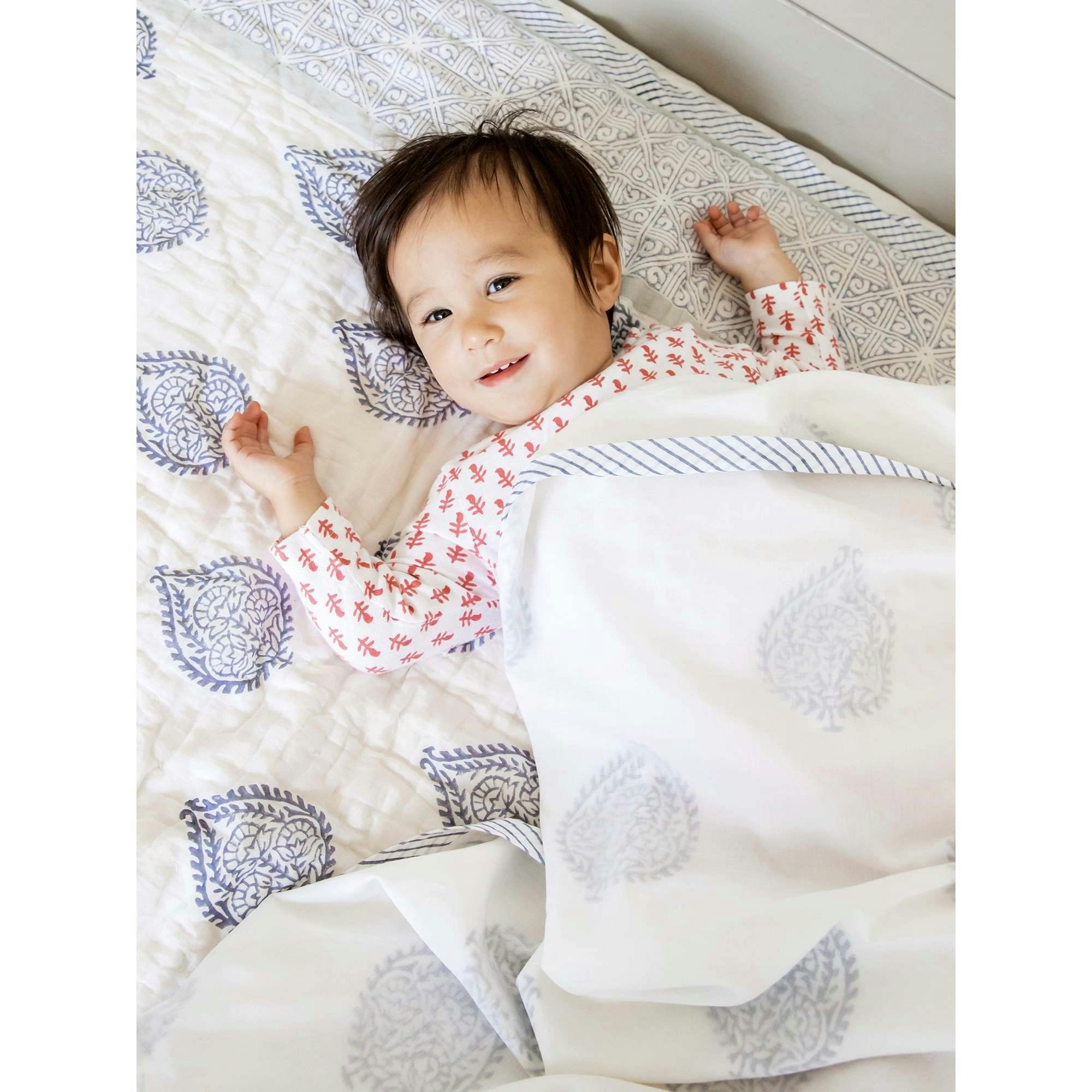 Block-Printed Cotton Dohar