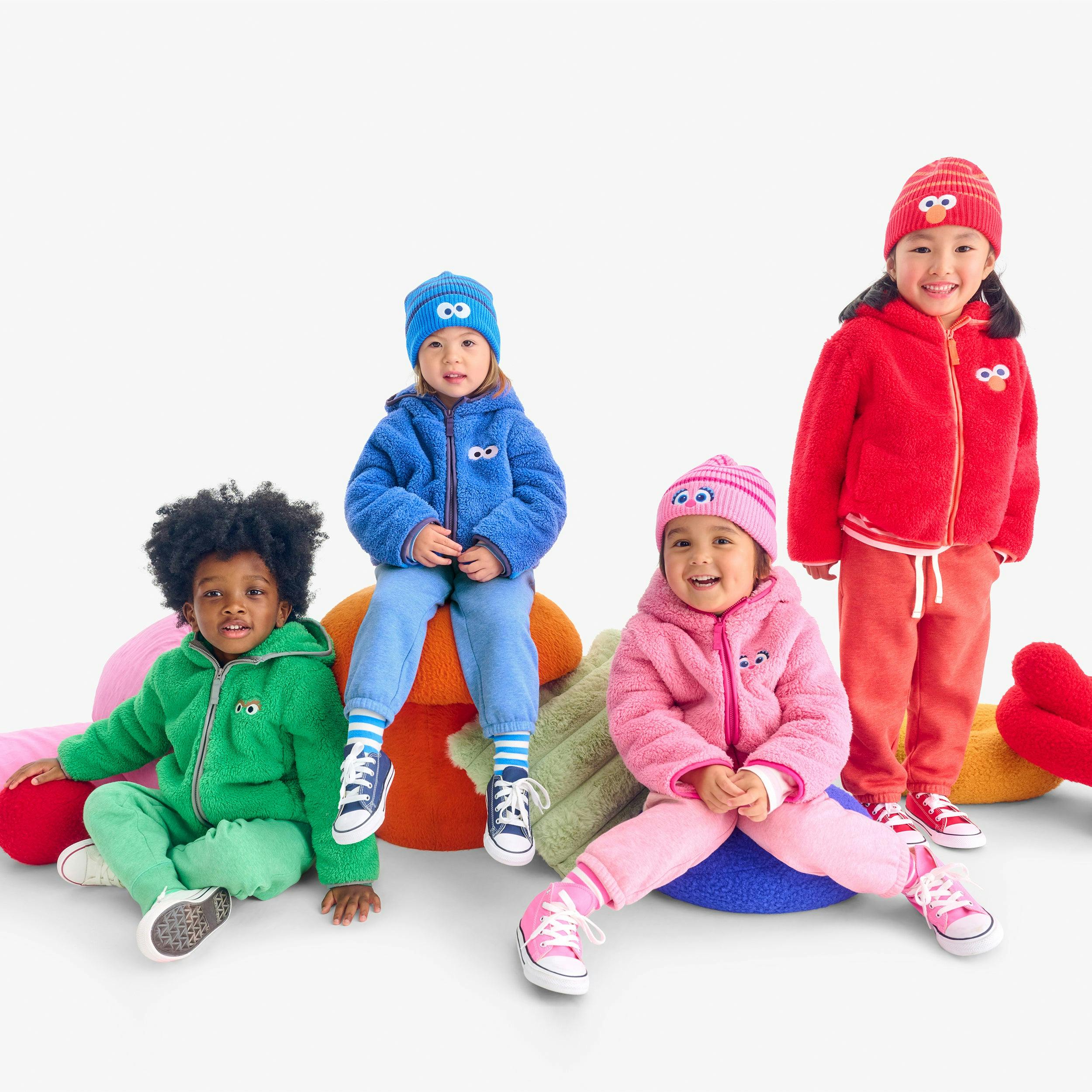 Kids Sesame Street knit beanie