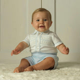 Pima Jersey Smocked Top and Short Set