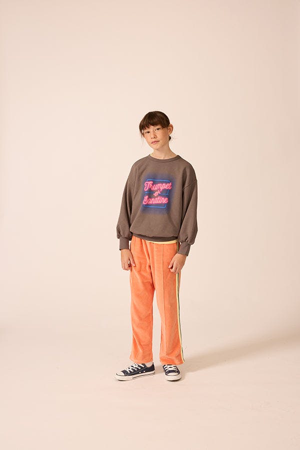 Velour Riley Track Pants in Sunset Serenade