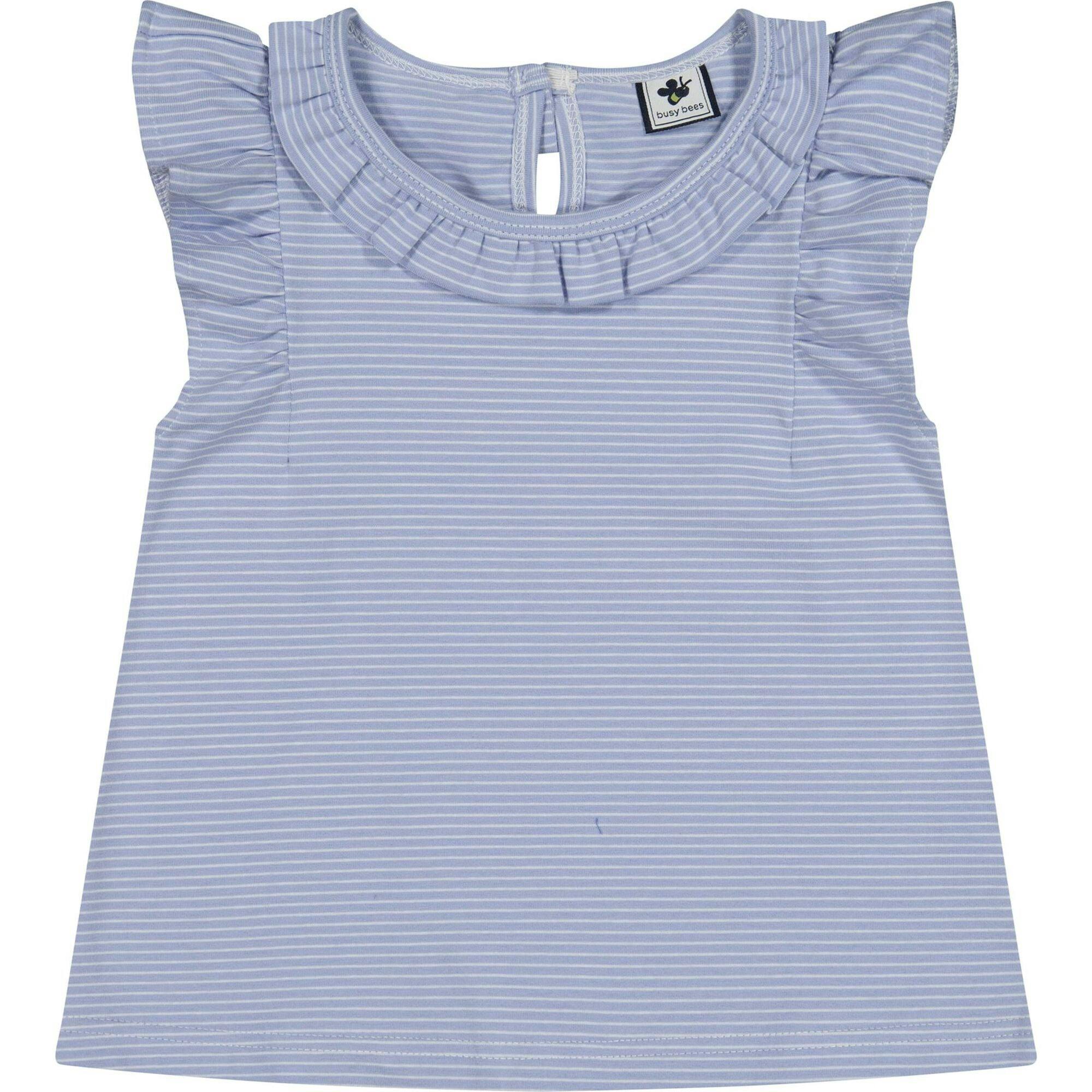 Colette Flutter Sleeve Top, Blue