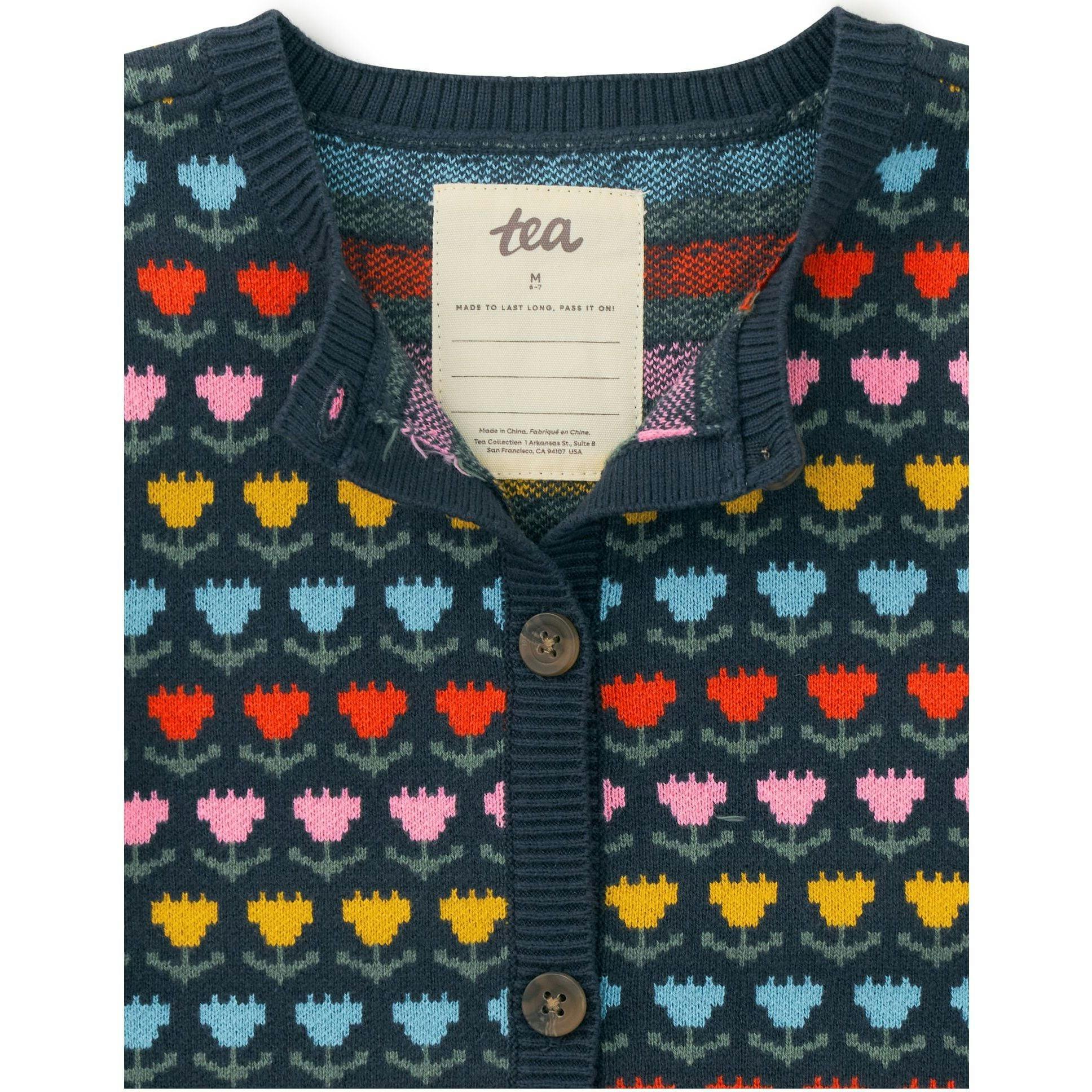 Iconic Raglan Long Sleeve Button-Up Knit Cardigan, Multi