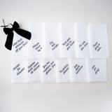 Mixed Messages Dinner Napkins