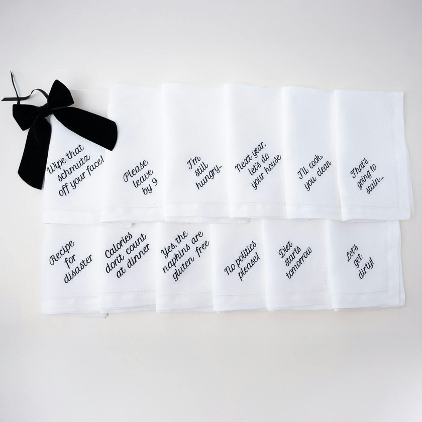 Mixed Messages Dinner Napkins