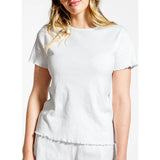 Women's Pima Pointelle Shirt & Short Pajamas Set
