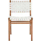 Taika Woven Leather Accent Chair