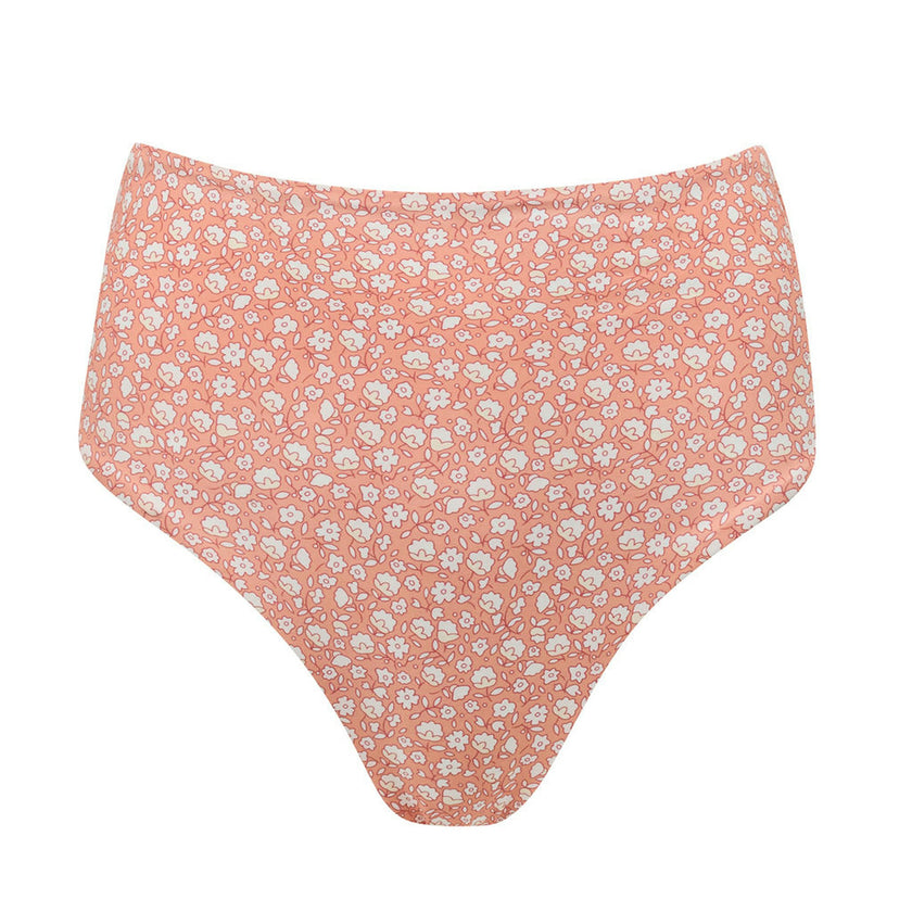 womens melone floral high waisted bikini bottom