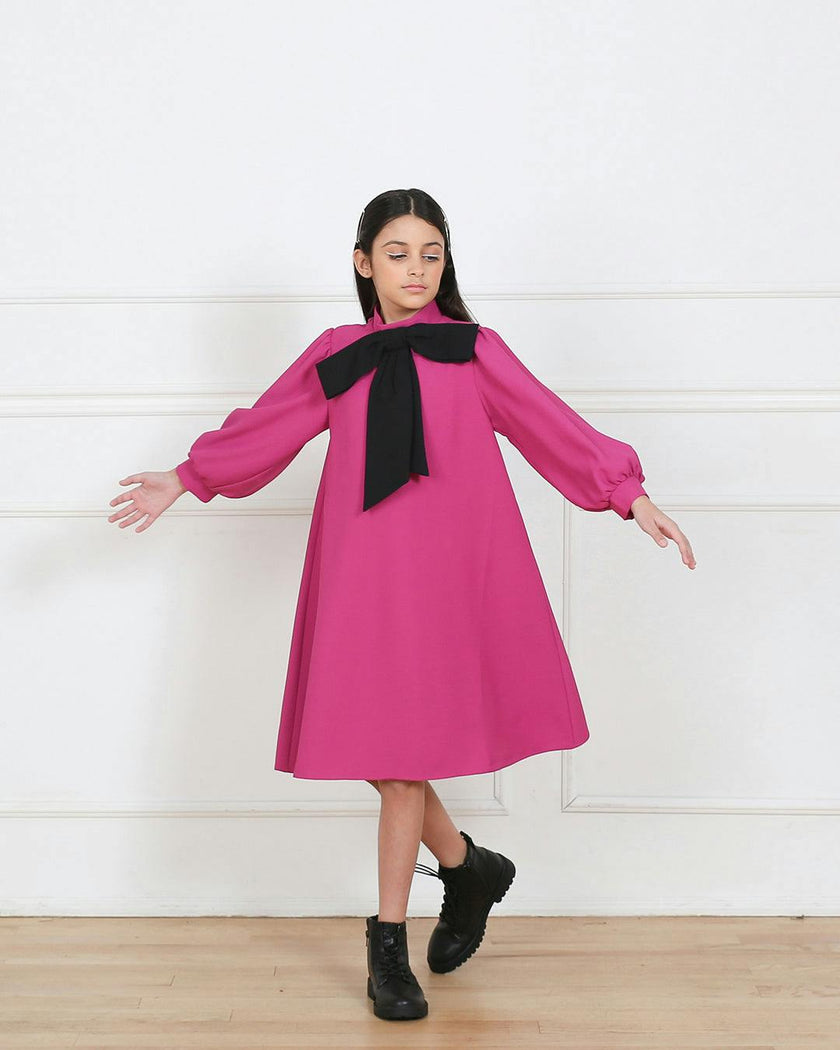 Megan dress (fuschia pink)