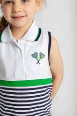Knit Short Set with Tennis Rackets