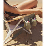 Deluxe Beach Chair: Seagrass Sage Block